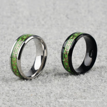Wholesale Hot Selling Stainless Steel Ring Jewelry Green Titanium Steel Chain Rings